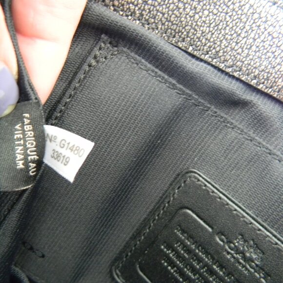 Coach 33619 Mini Borough Chain Bag Metallic Bronze Gunmetal Turnlock CROSSBODY - Picture 11 of 12